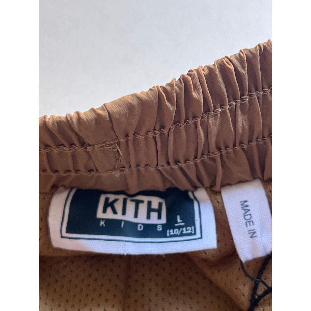 Kith Kids Chauncey Cargo Pant Teak Brown Nylon Size L 10/12 Unisex NEW - Picture 3 of 10